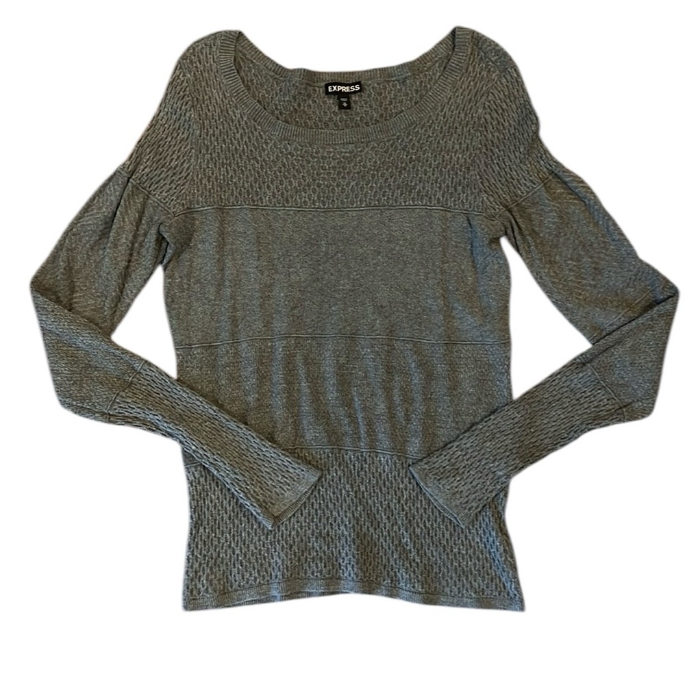 Gray Express Women's Scoop Neck Sweater